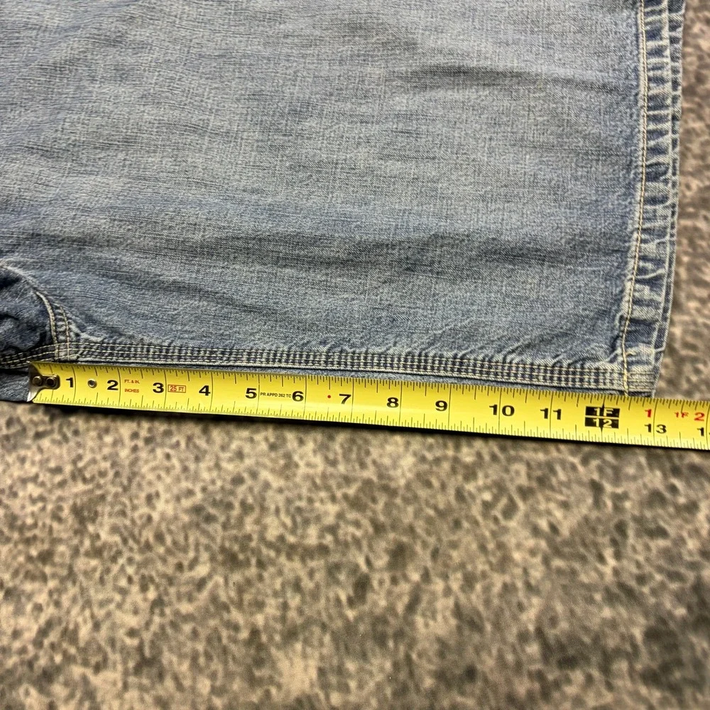 Levi's Worker Shorts Denim Mens 38 Blue Long Baggy Workwear Skater Jorts VTG Y2K